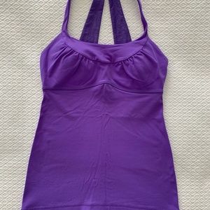Lululemon womens purple tank top size 4/6
